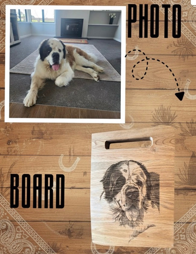 Custom Engraved Photo Board