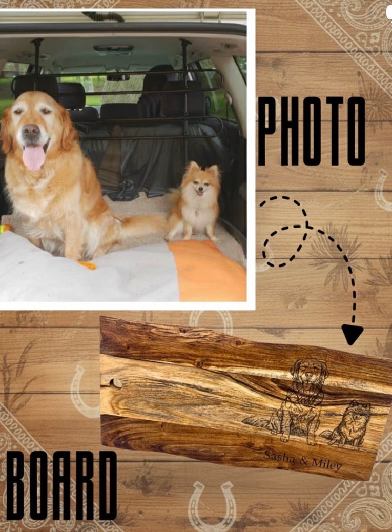 Custom Engraved Photo Board