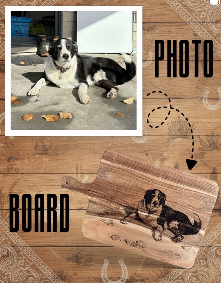 Custom Engraved Photo Board