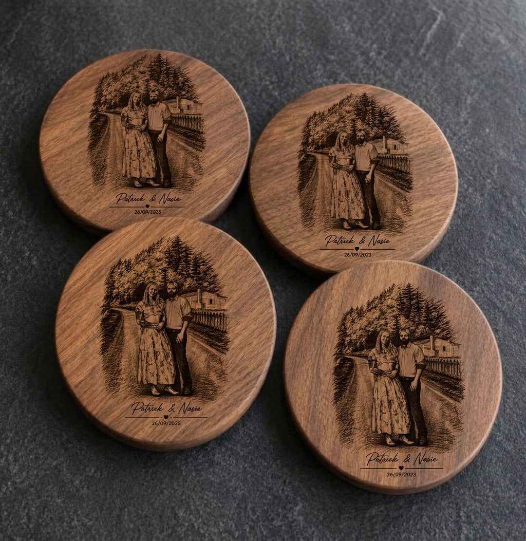 Custom Photo Coasters set of 4
