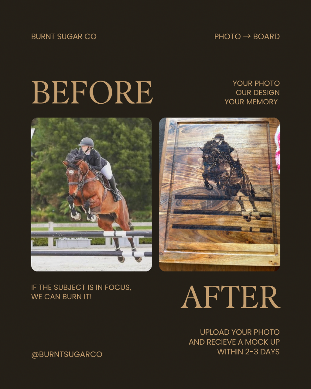 Custom Engraved Photo Board
