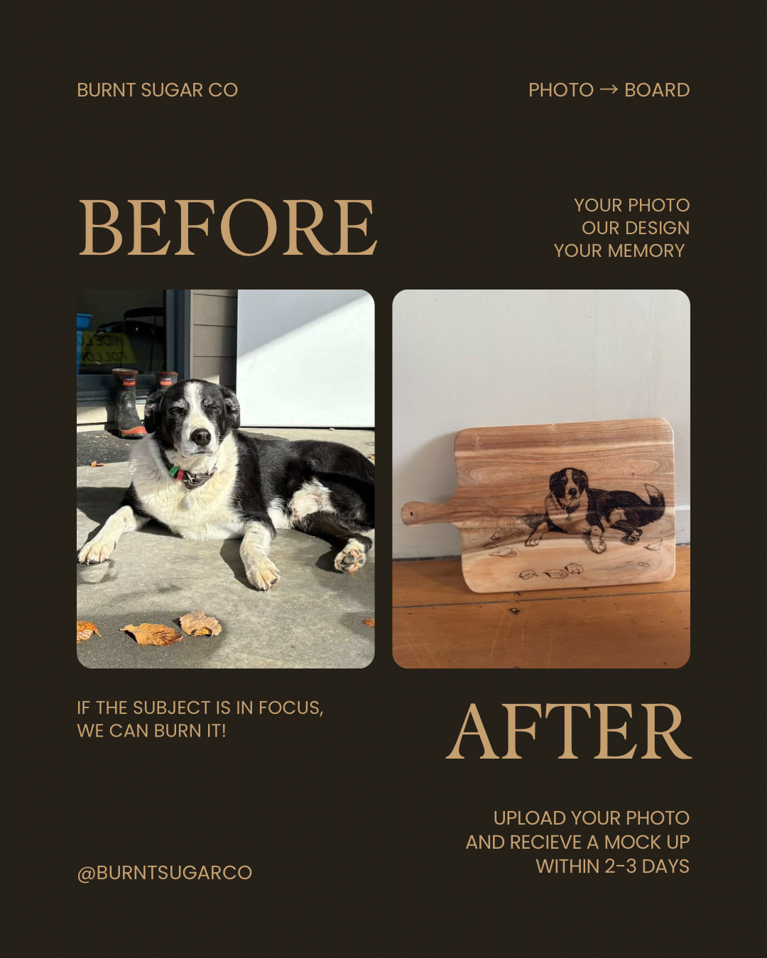 Custom Engraved Photo Board