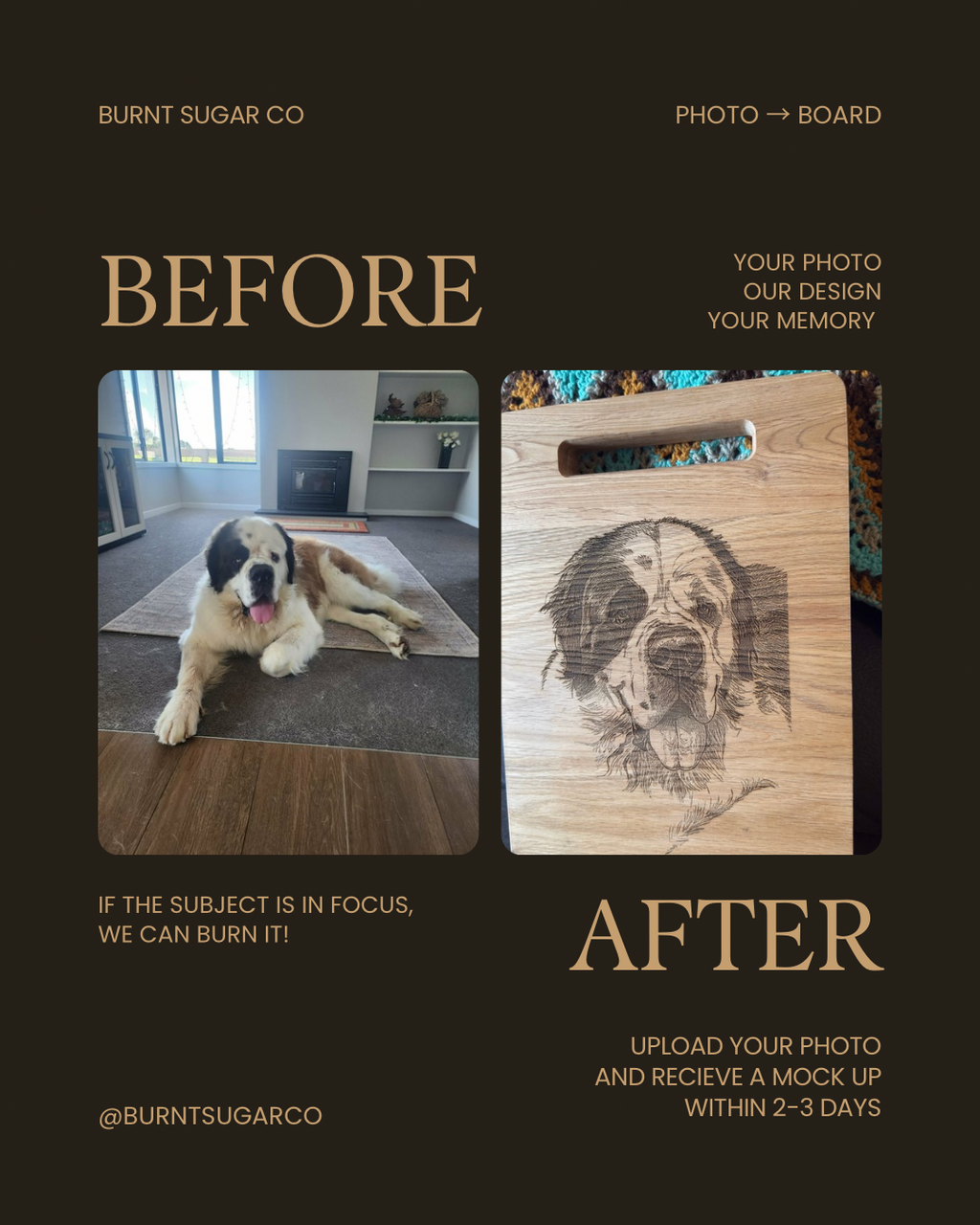 Custom Engraved Photo Board